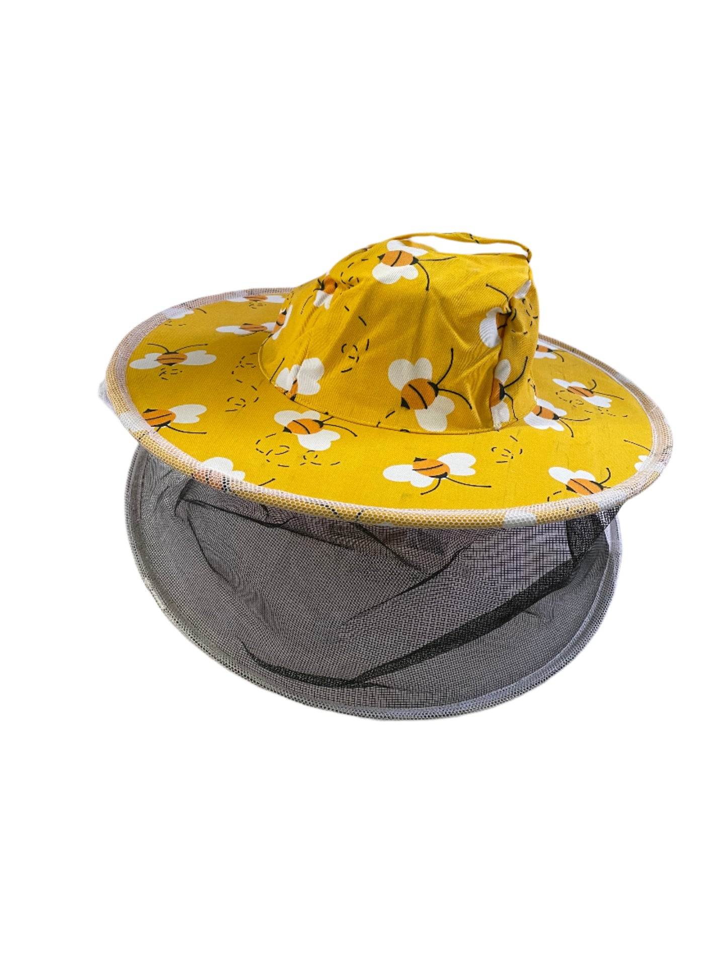 Bee Print Round Hat/Veil