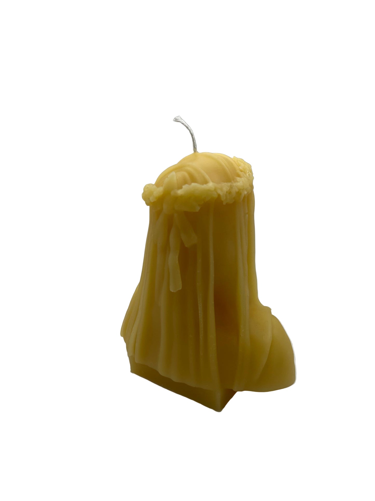 Chandelle buste de la vierge voilée