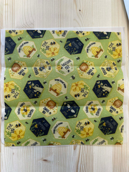 Pellicule alimentaire a la cire d'abeille