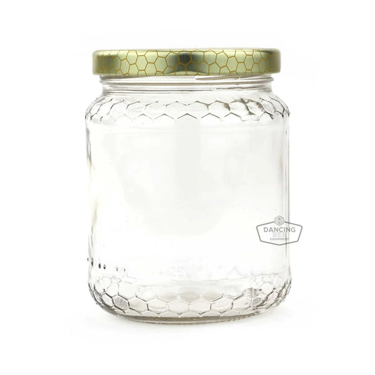Honeycomb glass jar - 500 g
