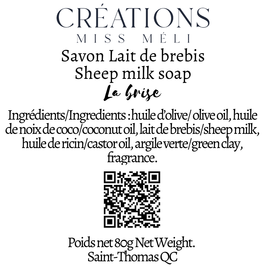 Sheep milk soap - La brise
